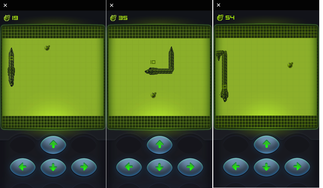 Giocare a Snake su smartphone