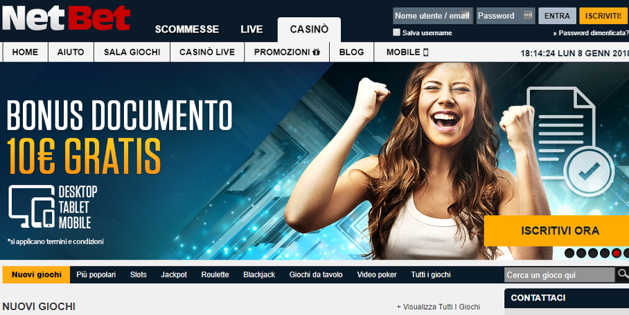 casinò online ipad netbet