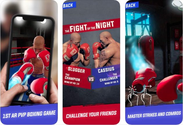 Glowing Gloves AR Boxing Game